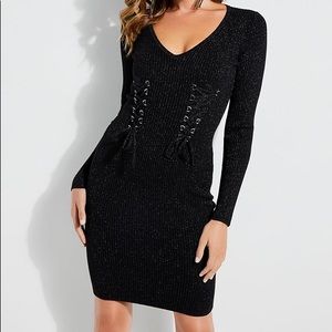 Guess dark grey sweater dress
